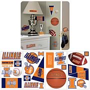 University Of Illinois Peel and Stick Wall Applique